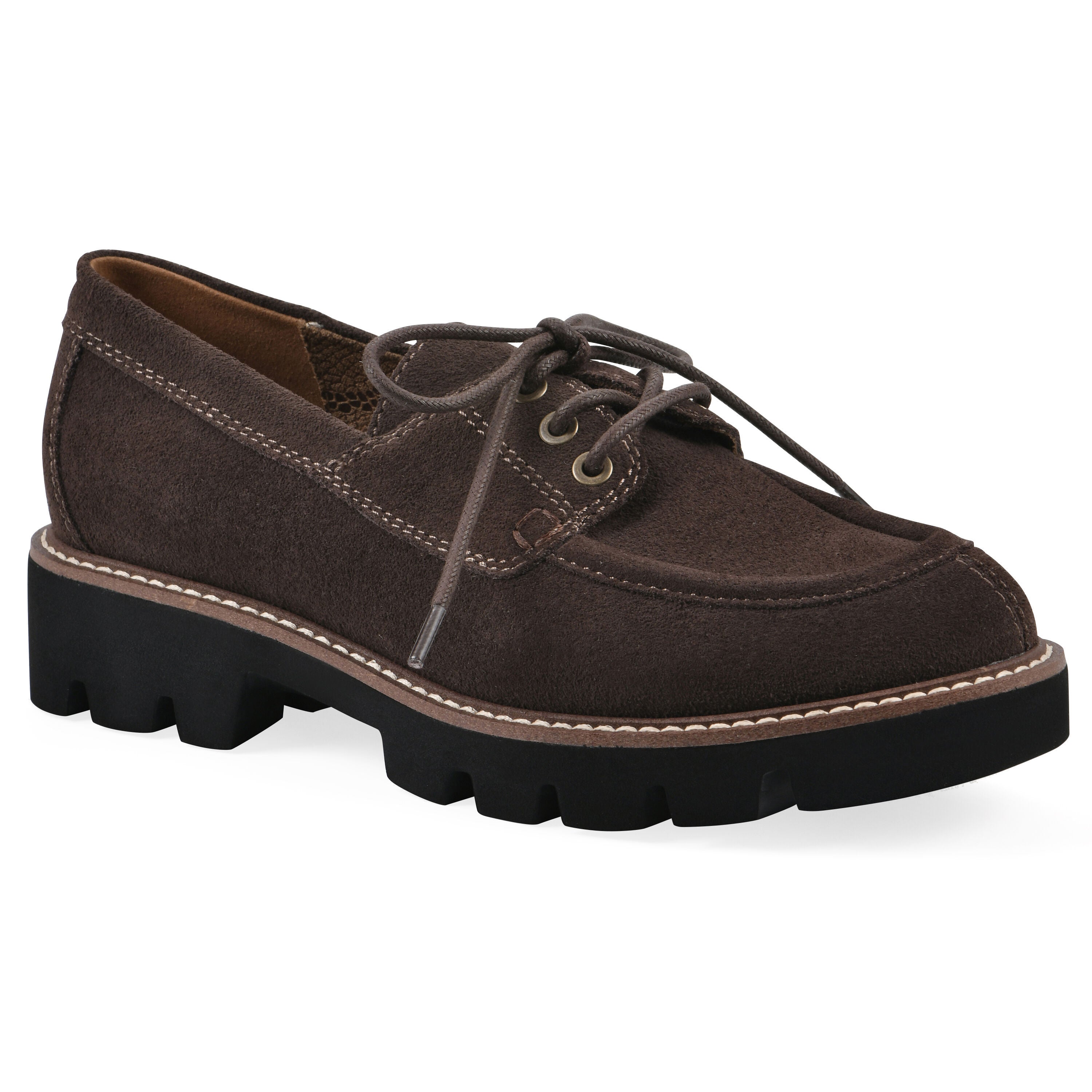 Gino Lug Sole Loafer, COCO BROWN SUEDE, hi-res image number 0