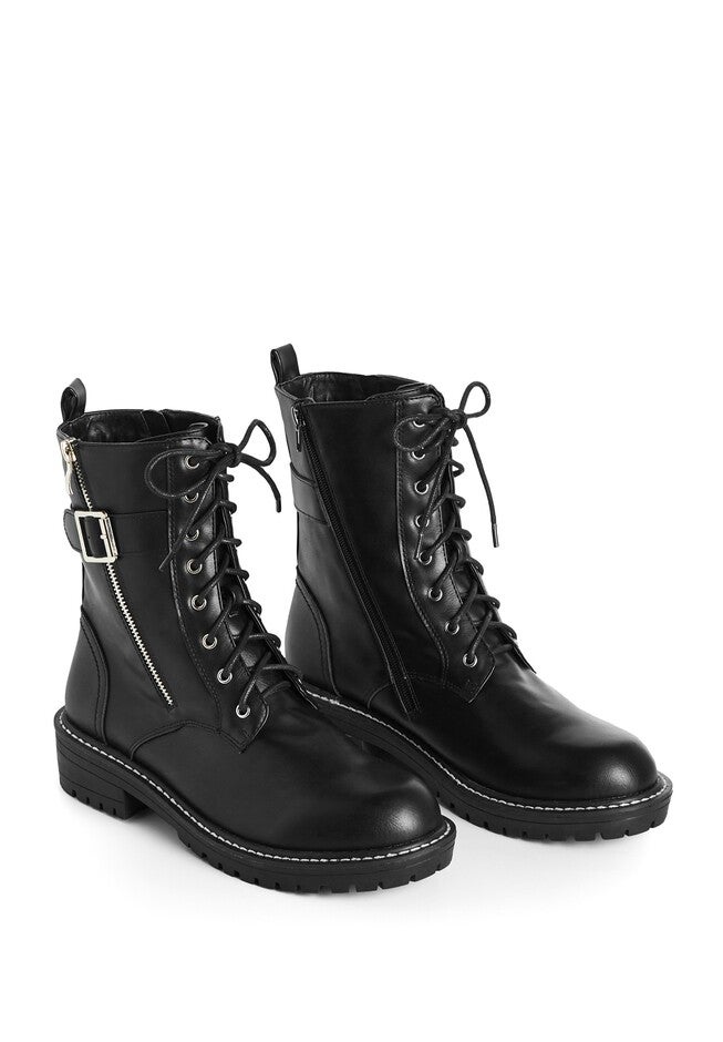 Ocean Lace Up Boot, BLACK, alternate image number null