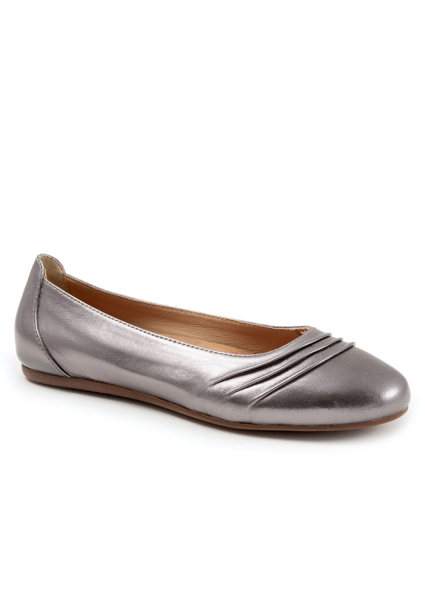 Safi Ballerina Flat, PEWTER, hi-res image number 0