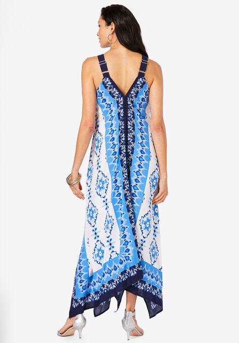 Scarf-Print Maxi Dress, , on-hover image number null
