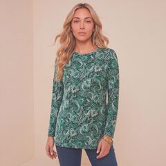 Plus Size Ultimate Cotton Crewneck Long Sleeve Tee