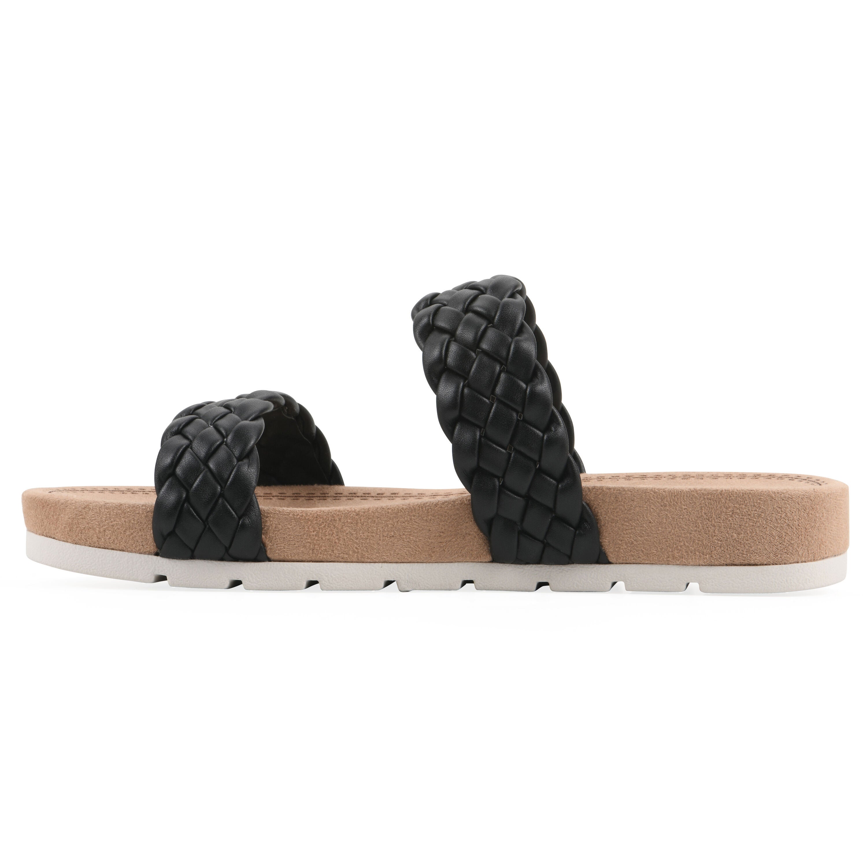 Truly Slide Sandal, BLACK SMOOTH, alternate image number 3