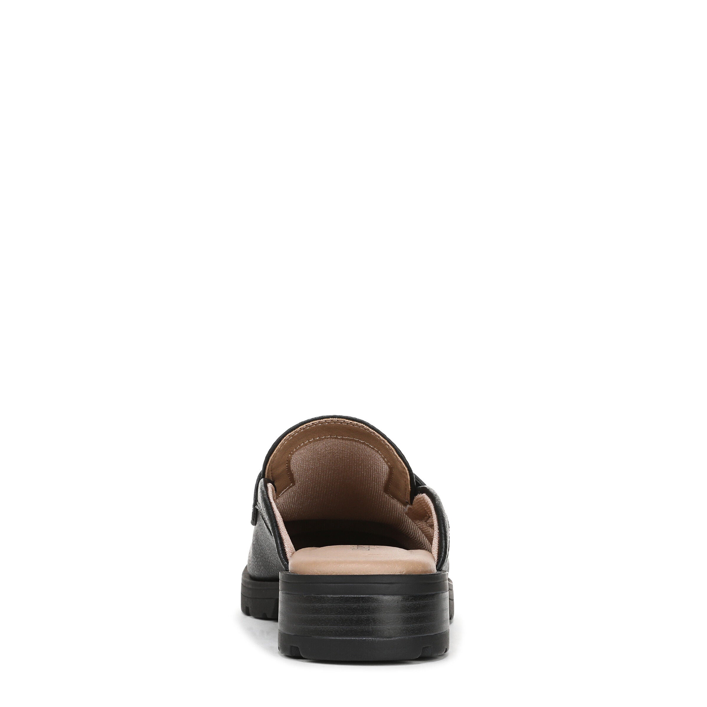 London Slip-On Mule Loafer, BLACK FAUX LEATHER, on-hover image number 1