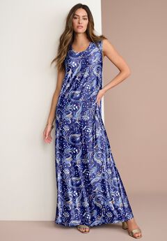 Ultrasmooth® Fabric Sleeveless Maxi Dress