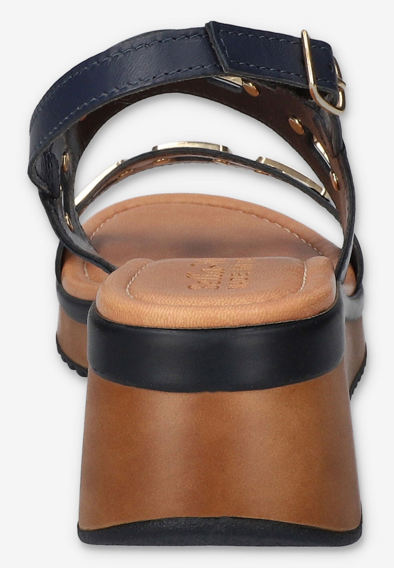 Vic-Italy Wedge Sandal, NAVY LEATHER, alternate image number 3