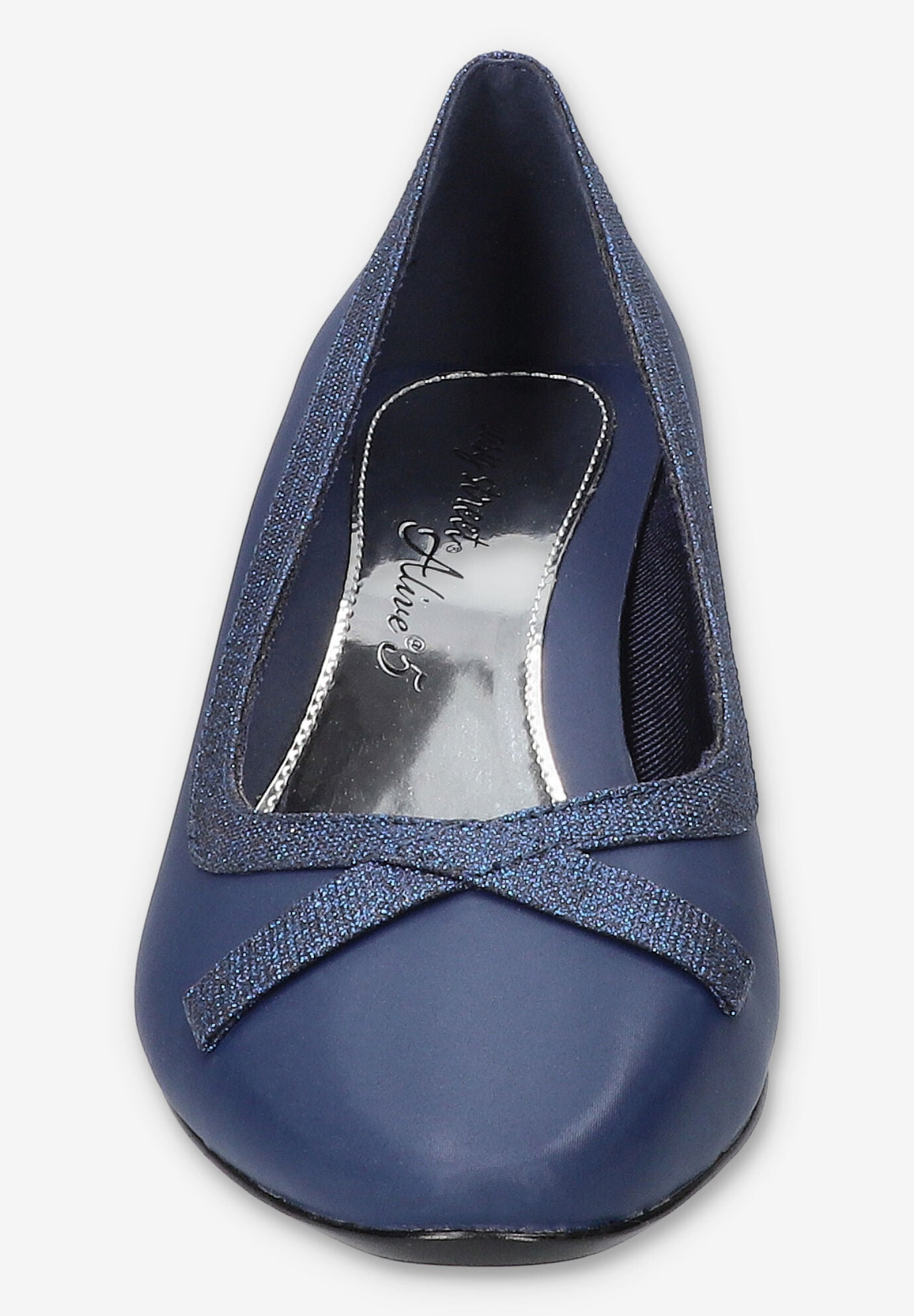 Kata Pump, NAVY SATIN, alternate image number 3