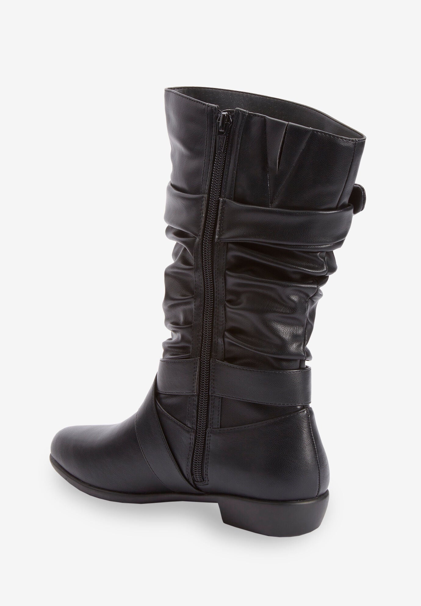 Fashionable The Heather Wide Calf Boot Black Roaman s