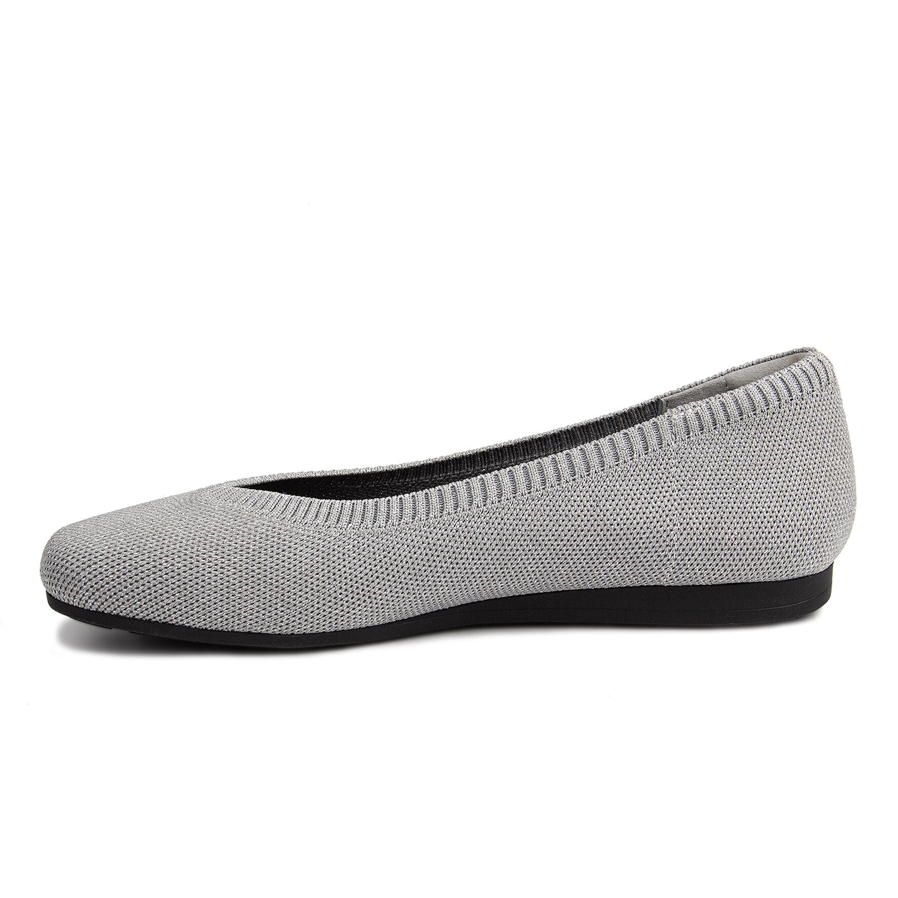 Niki Stretch Knit Flat, SILVER SPARKLE KNIT, alternate image number 3