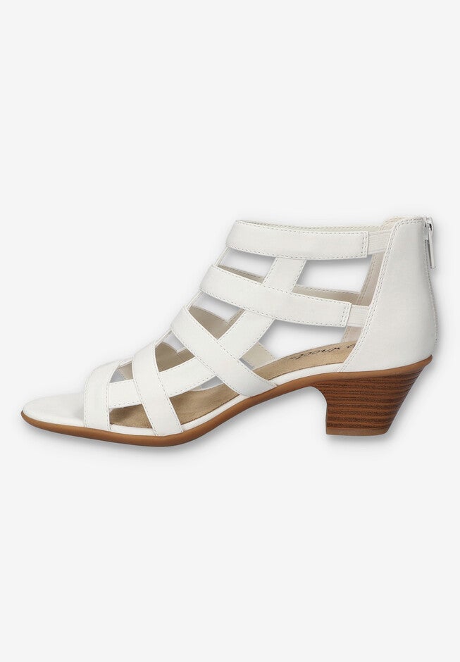 Marg Gladiator Sandal, WHITE, alternate image number null