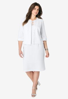 Sweetheart Sheath Dress and Jacket Set