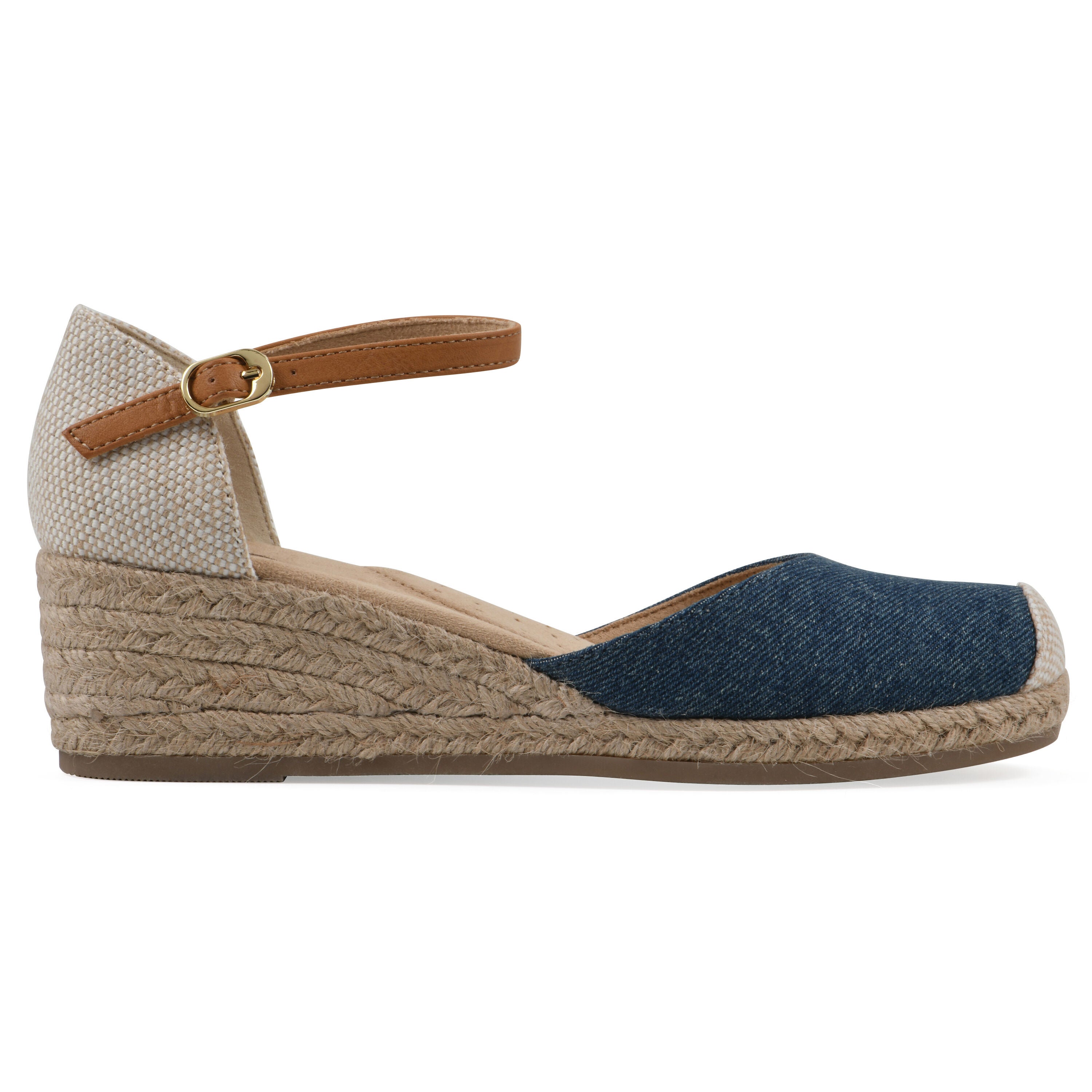 Maintain Espadrille Wedge, DARK DENIM FABRIC, alternate image number 2