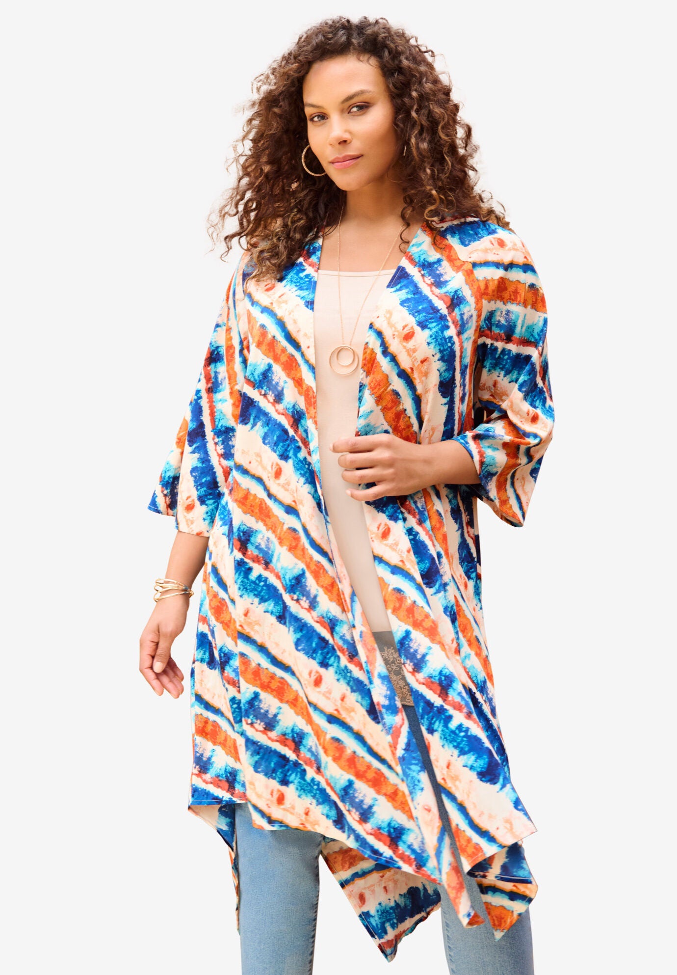 Hanky Hem Kimono, , alternate image number 5