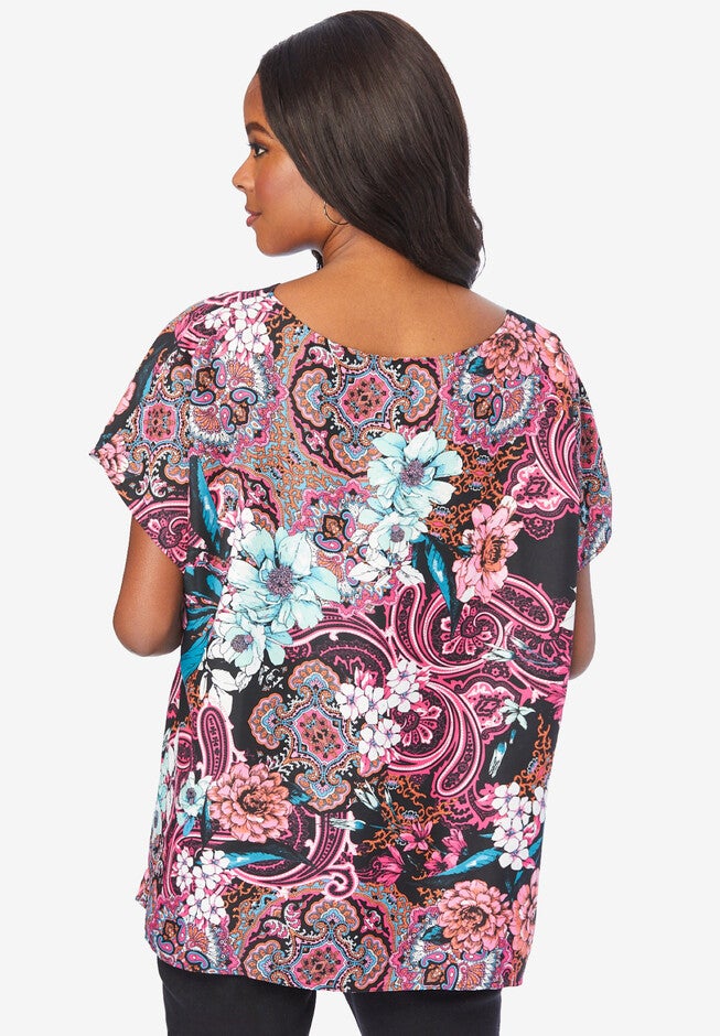 Reversible Georgette Top., , on-hover image number null