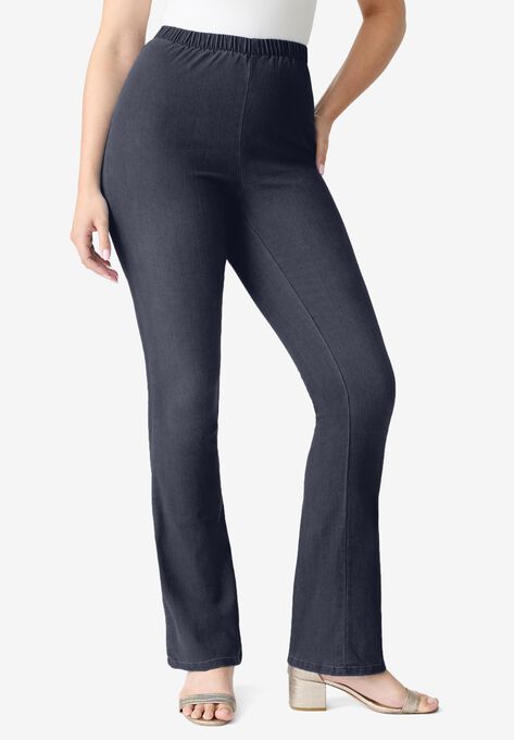 Bootcut Pull-On Stretch Jean, INDIGO WASH, hi-res image number null