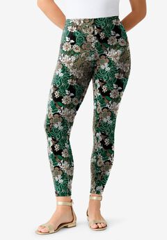 Plus Size Ankle Length Essential Stretch Legging