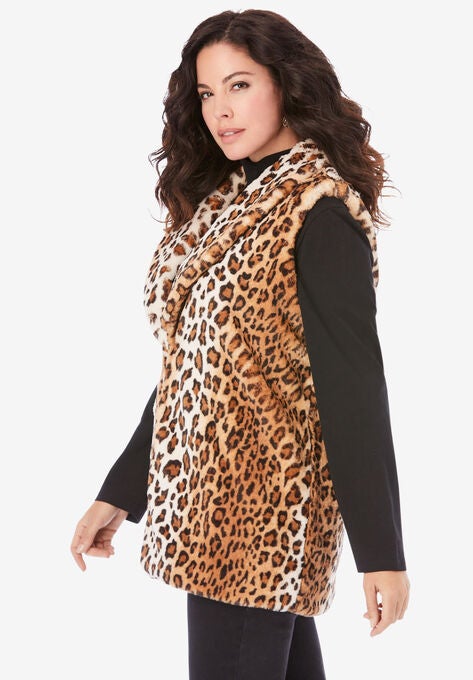 Faux Fur Vest, , alternate image number null
