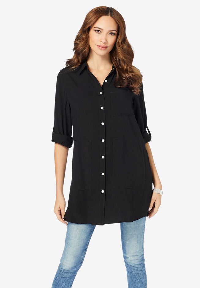Kelli Big Shirt, BLACK, hi-res image number 0