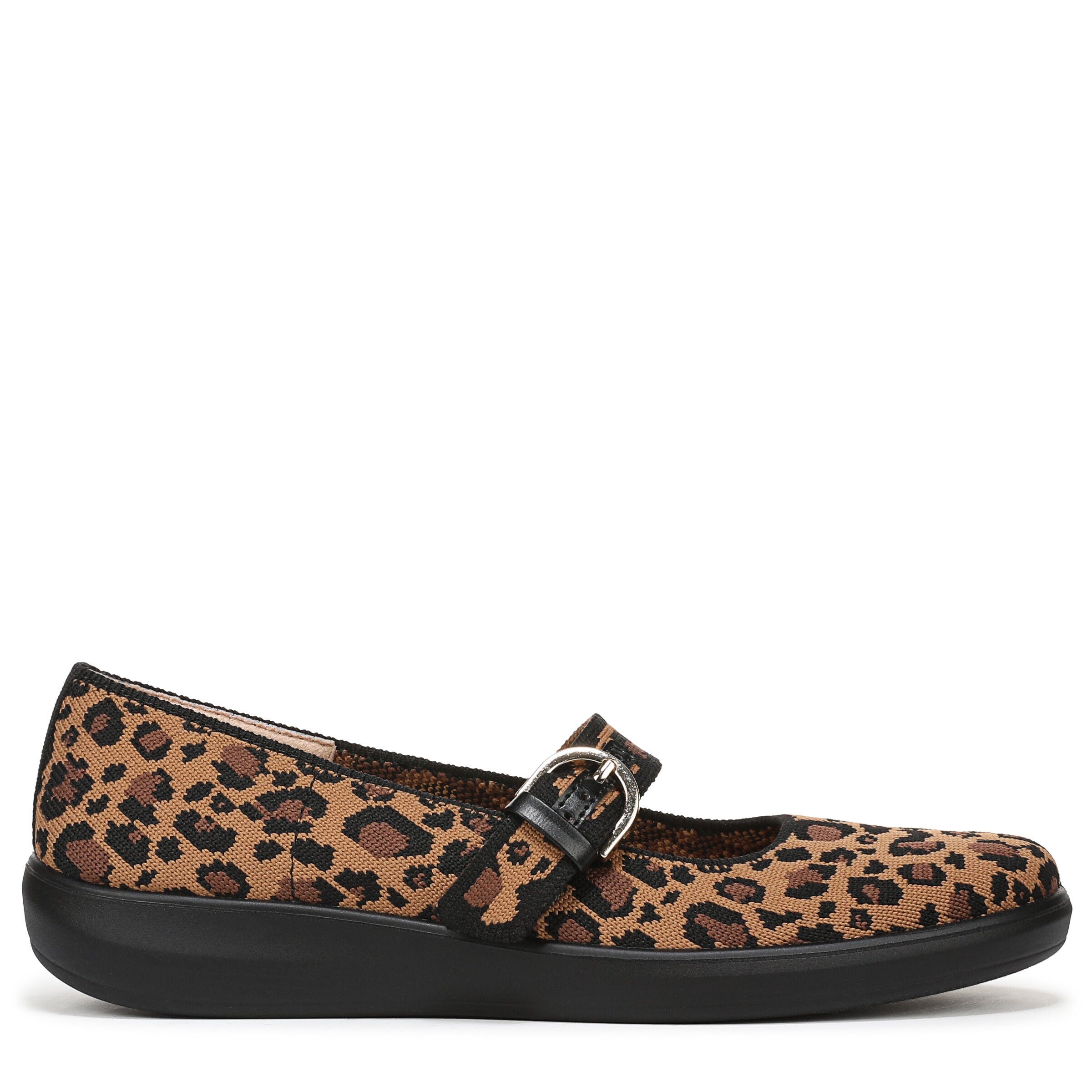 Nuevo Mary Jane Flat, BLACK LEOPARD, alternate image number 3