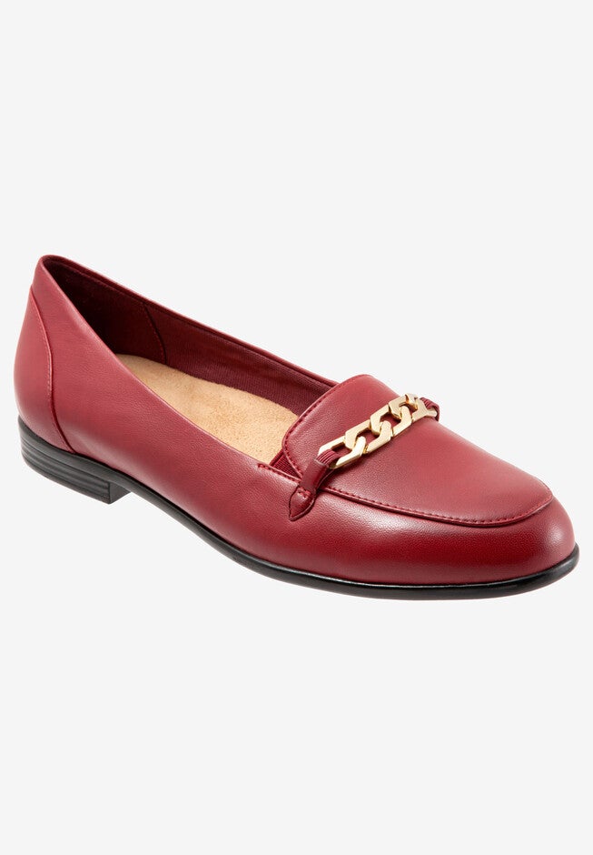 Anastasia Flats, DARK RED LEATHER, hi-res image number null
