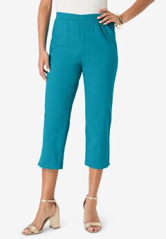 Plus Size Comfort Stretch Capri Jean
