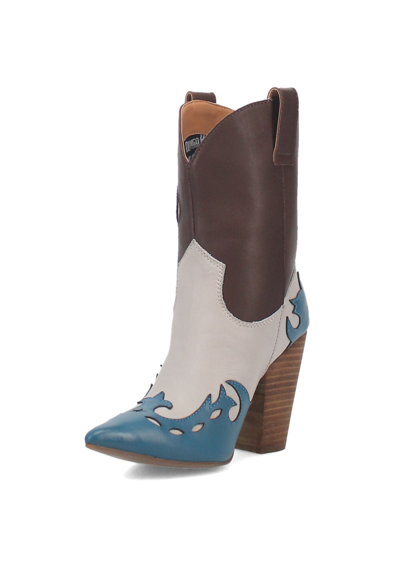 Saucy Mid Calf Western Boot, , alternate image number 7
