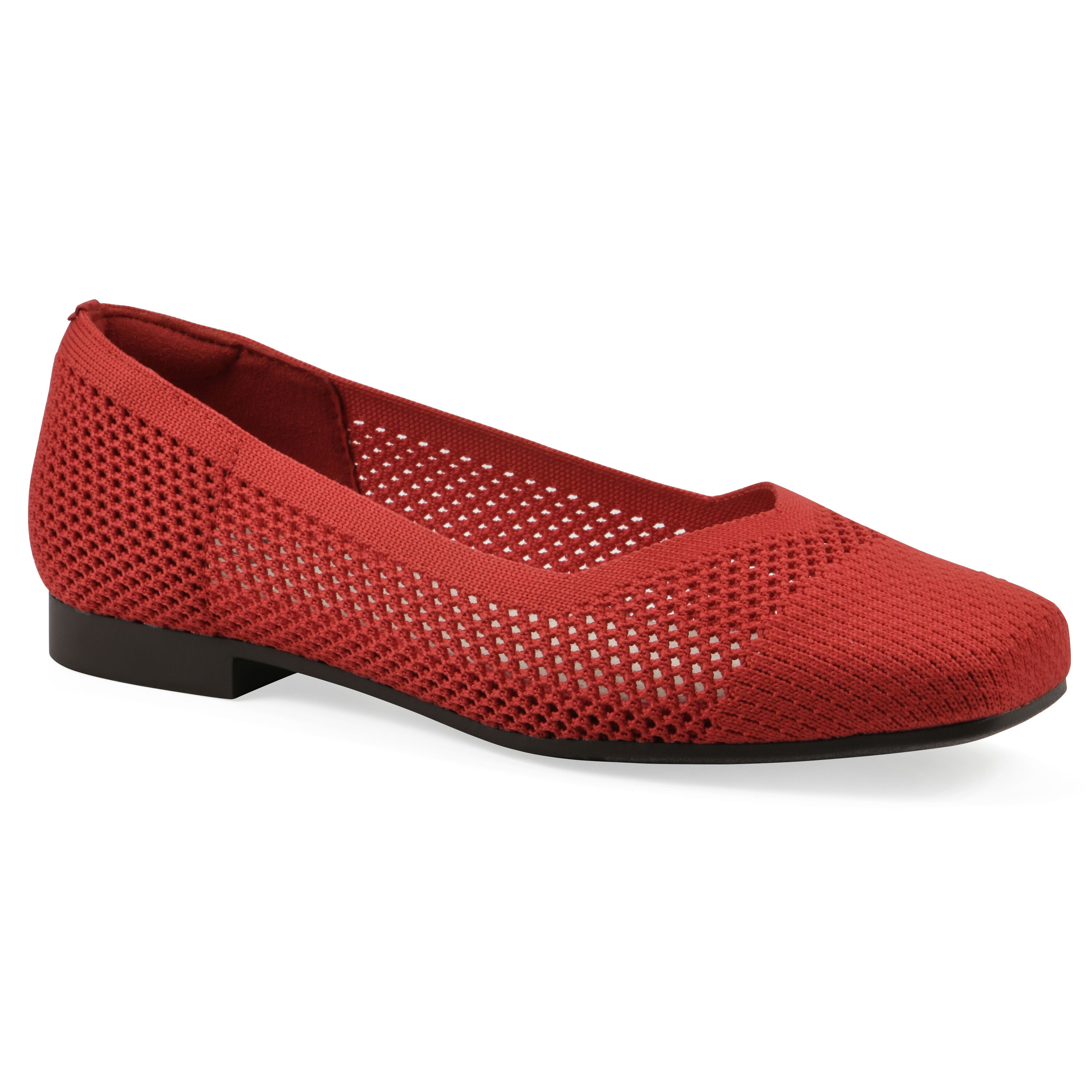 Beslee Fly Knit Ballet Flat, RED FABRIC, hi-res image number 0