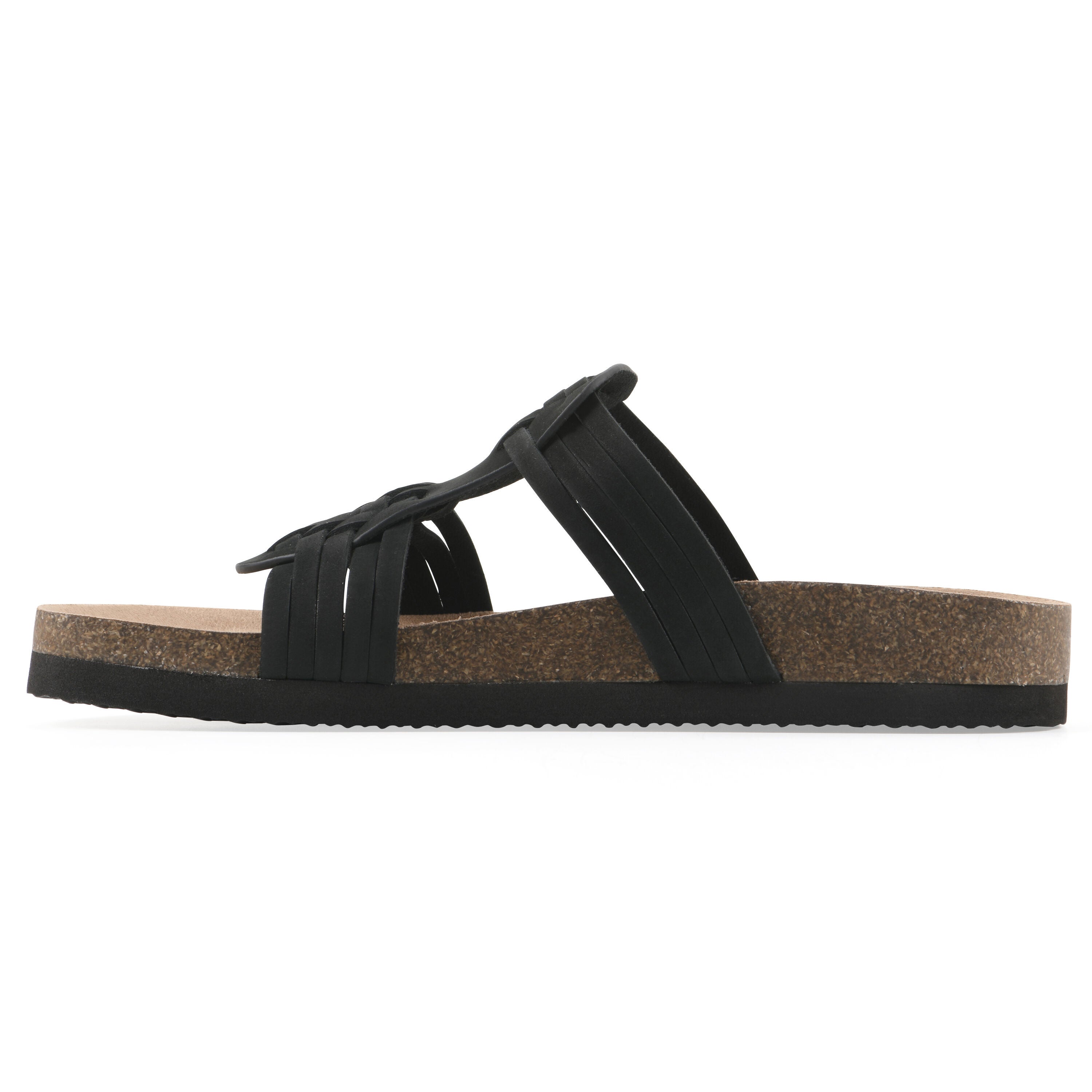 Halicore Footbeds Sandal, BLACK NUBUCK, alternate image number 3