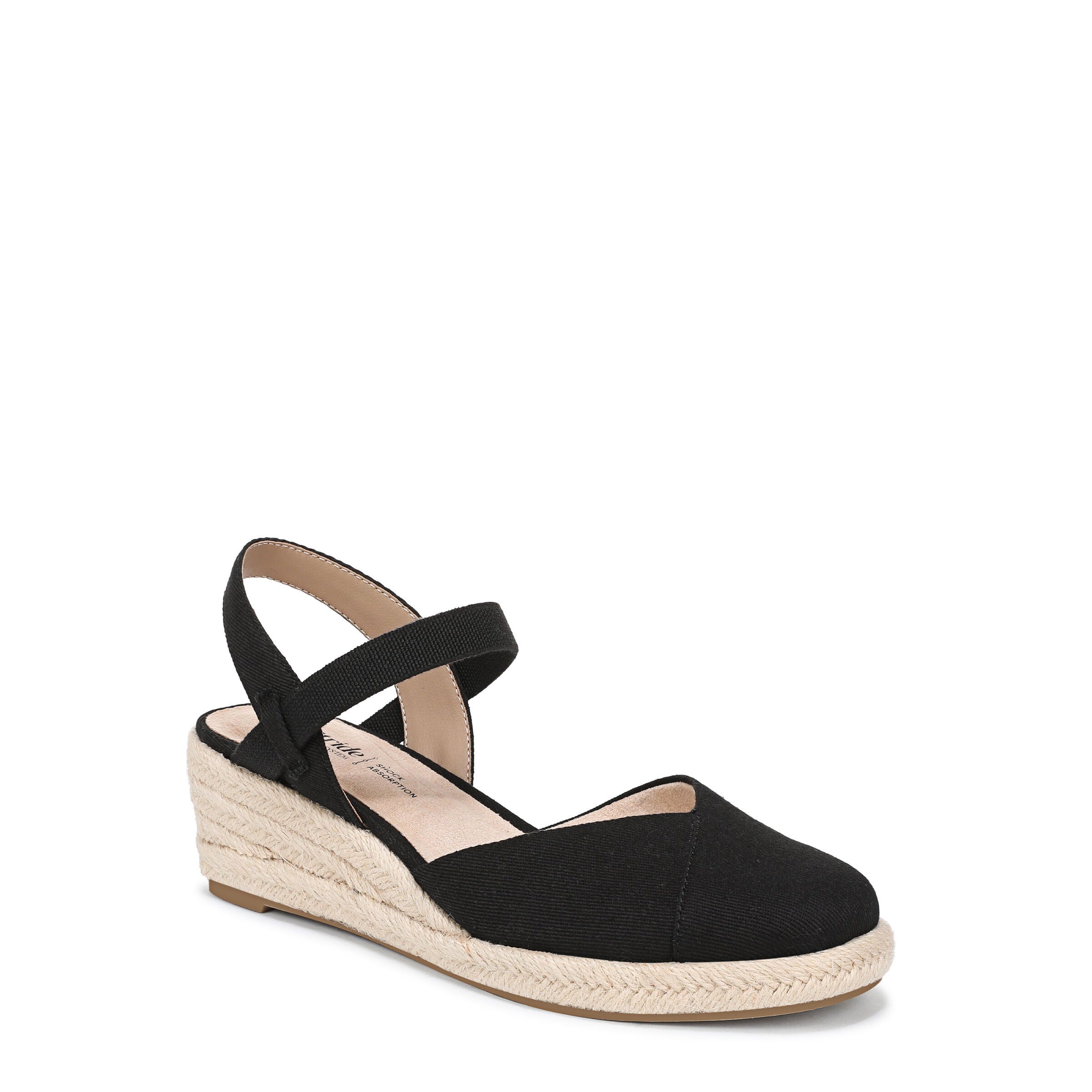 Pilar Wedge Sandal, BLACK, hi-res image number 0
