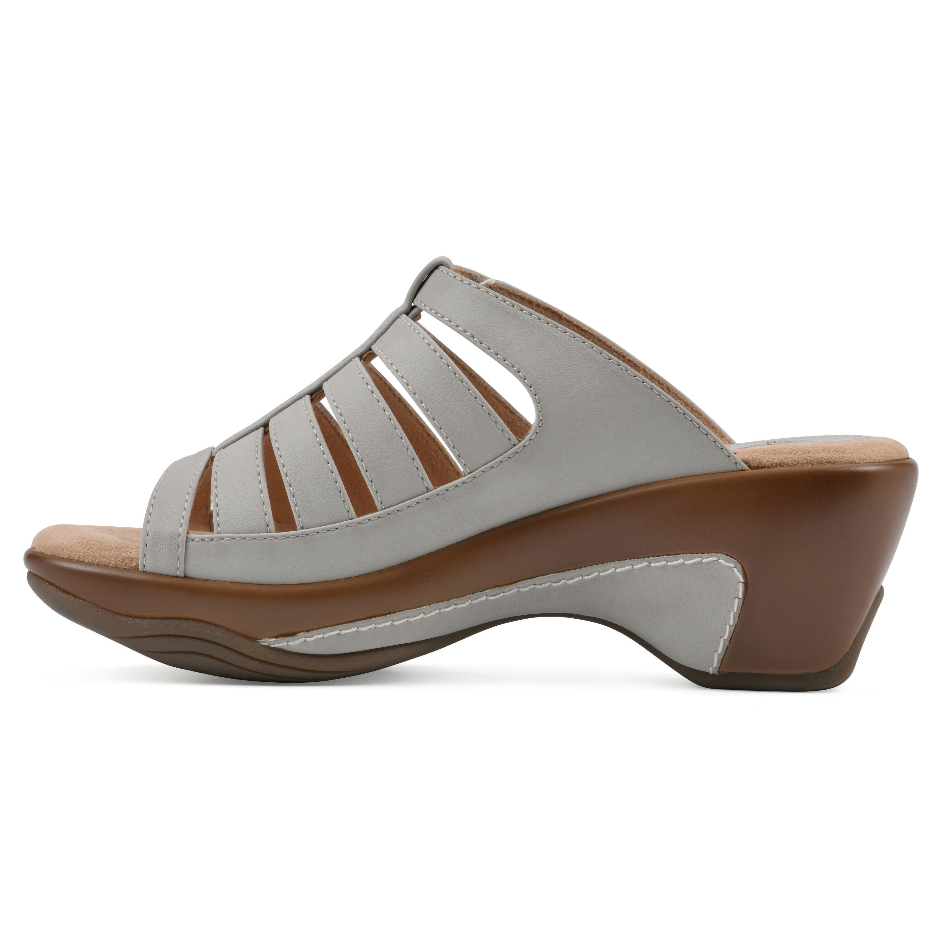 Valencia Slip-On Clog Sandal, ICE BURNISHED, alternate image number 3