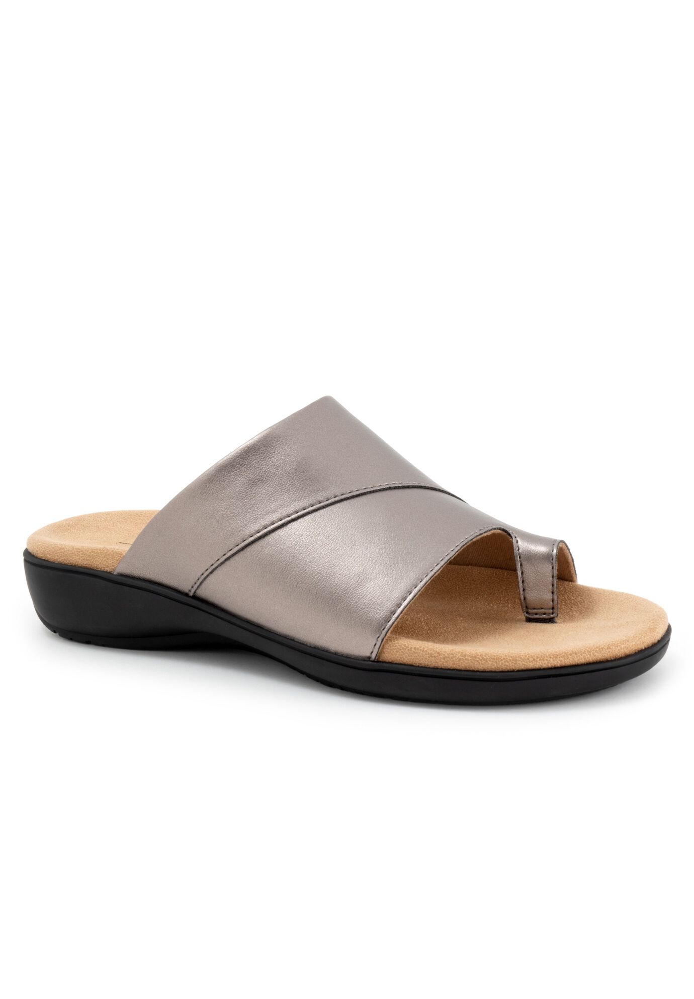 Regina Slip On Sandal, PEWTER, hi-res image number 0