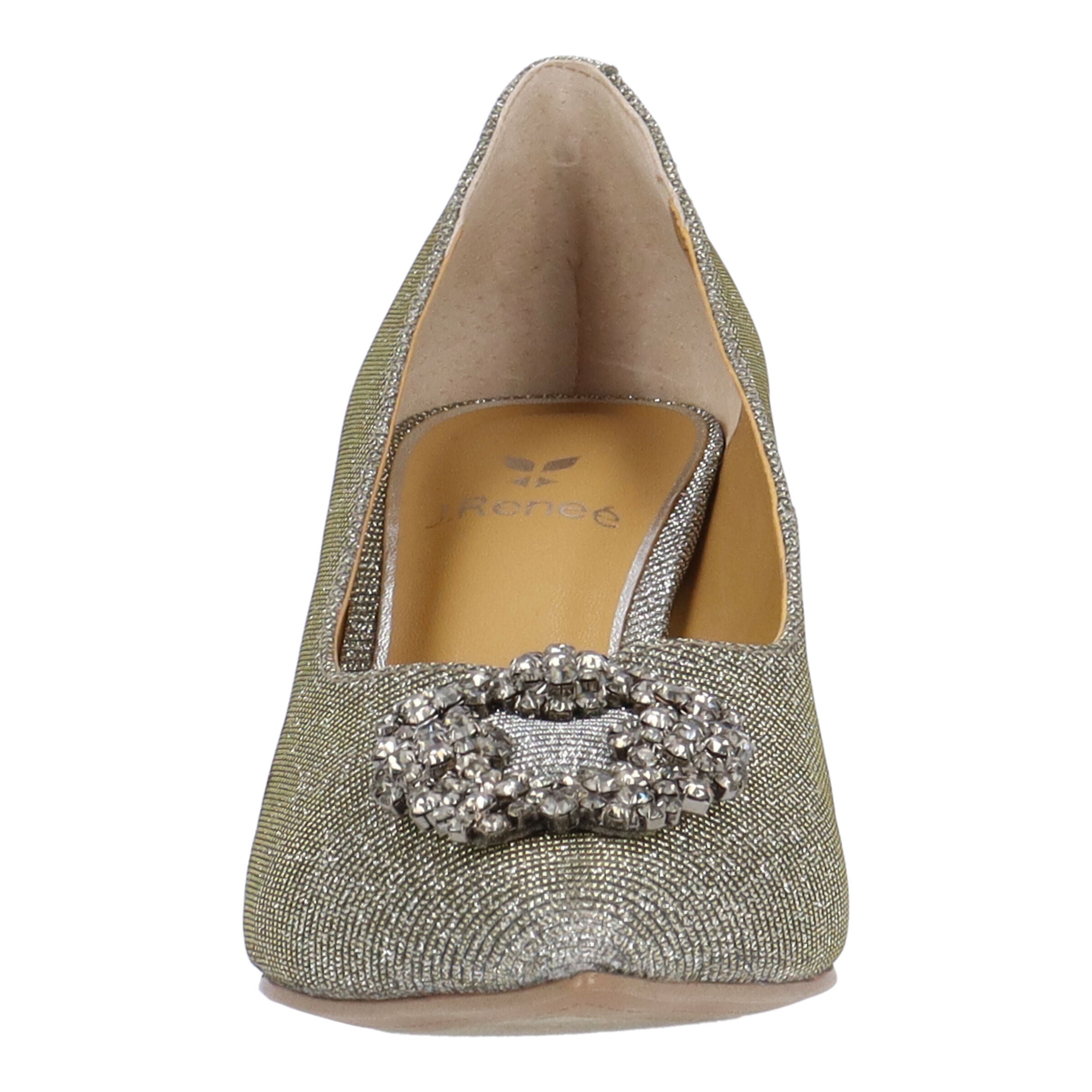 Ezara Slip-On Pump, PEWTER, alternate image number 2