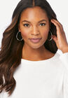 Teardrop Earring., SILVER, hi-res image number null