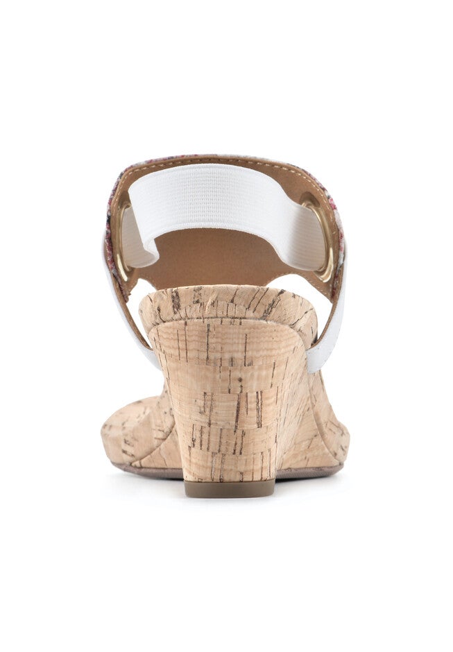 White Mountain Aida Cork Wedge Sandal, , on-hover image number null