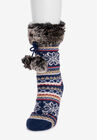Fur Cuffed Cabin Socks, , alternate image number 2