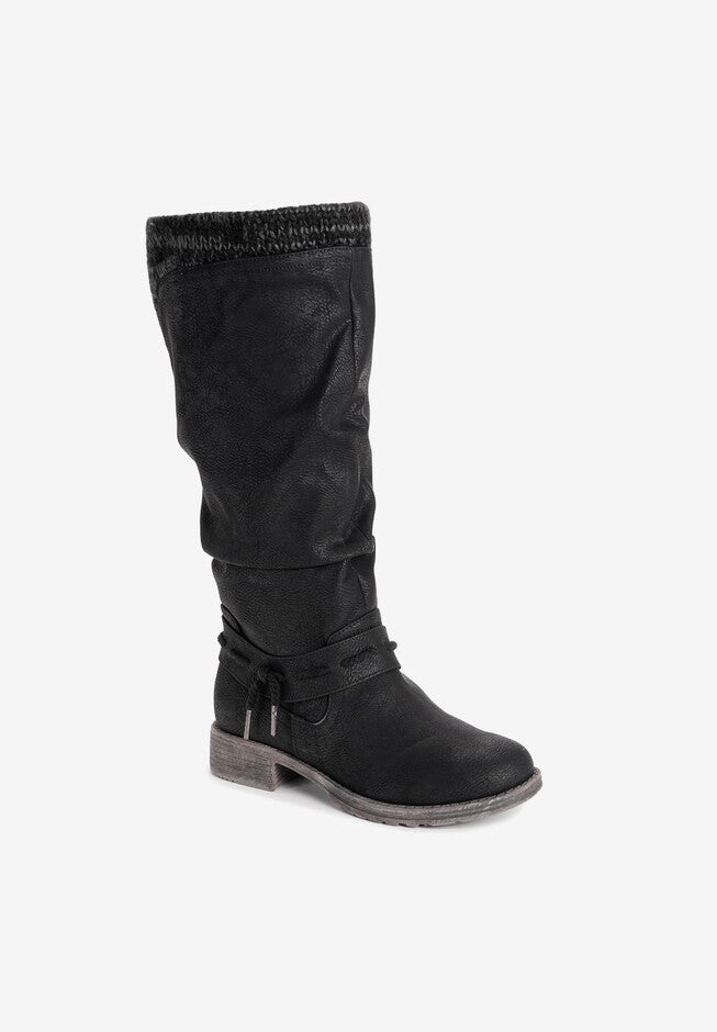 Bianca Briana Water Resistant Knee High Boot, BLACK, hi-res image number null