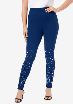 Plus Size Patterned Leggings