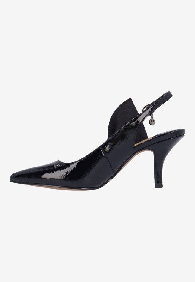 Rowin Slingback Pump, BLACK, alternate image number 5
