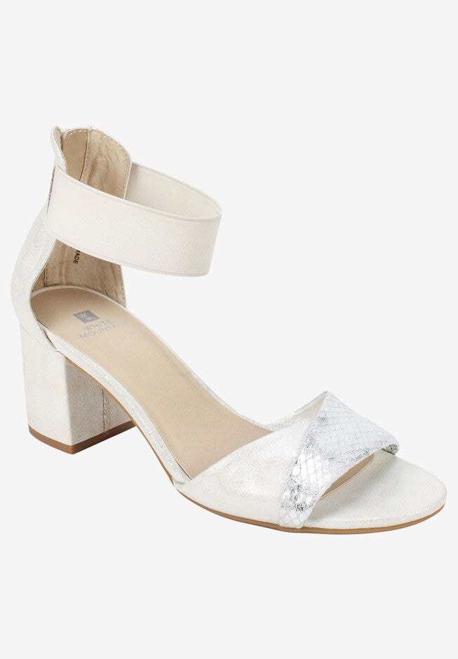 Evie Sandal, SILVER FABRIC, hi-res image number null
