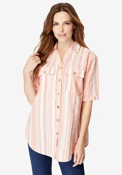 Plus Size Button Shirts