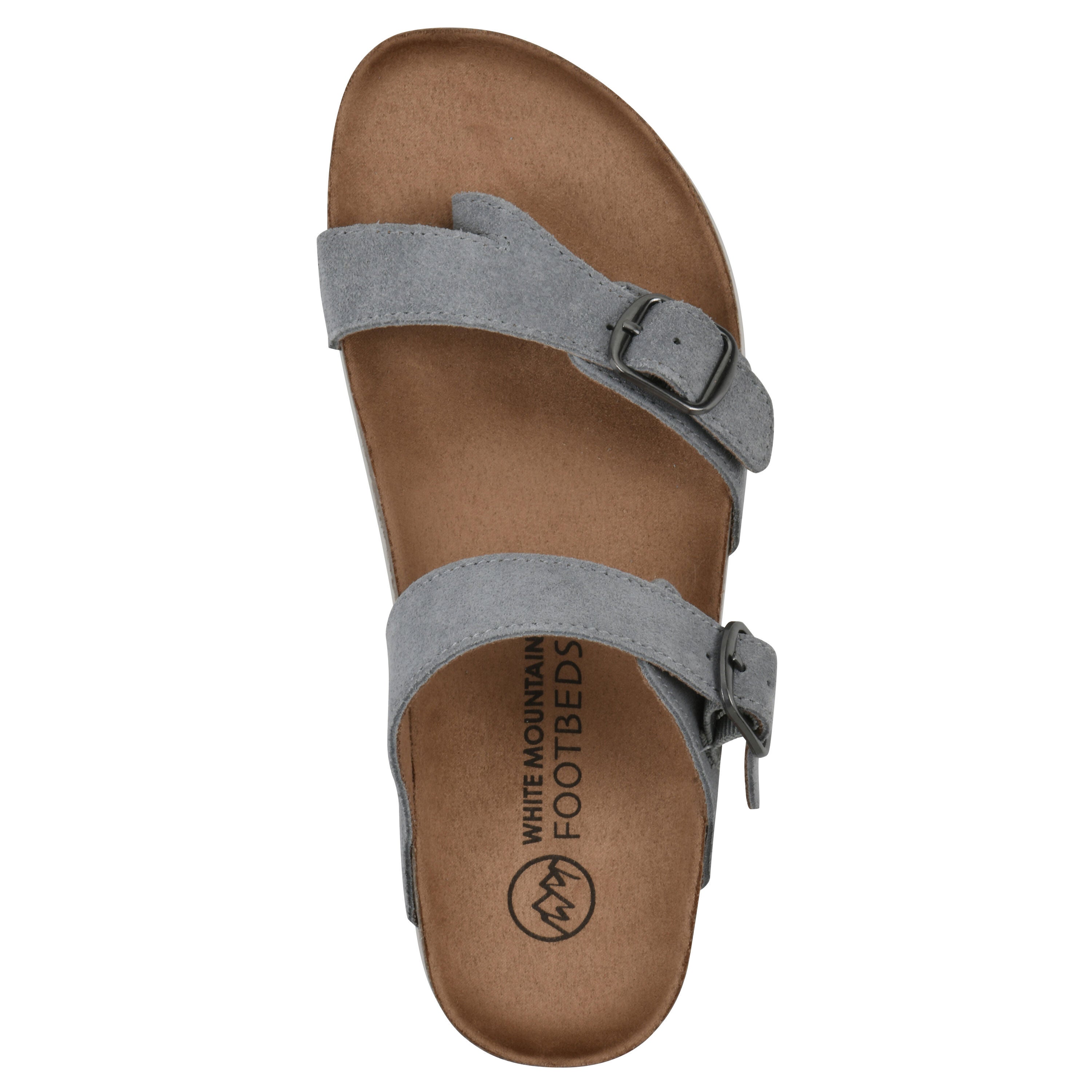 Grams Footbeds Sandal, BLUE SUEDE, alternate image number 4