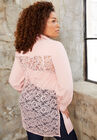 Lace Back Poplin La Vie Tunic, SOFT BLUSH, hi-res image number null
