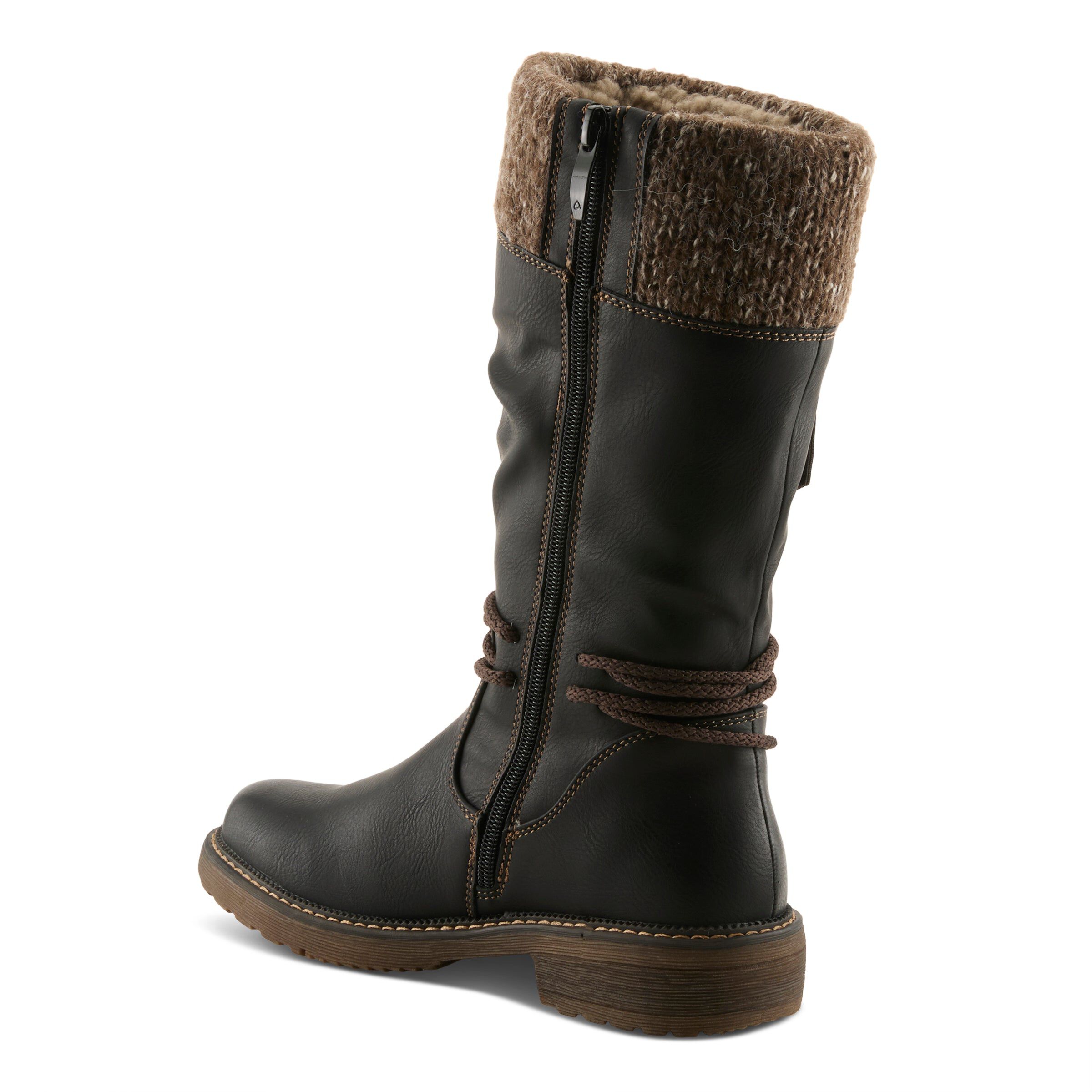 Acaphine Mid Calf Boots, BLACK, alternate image number 6