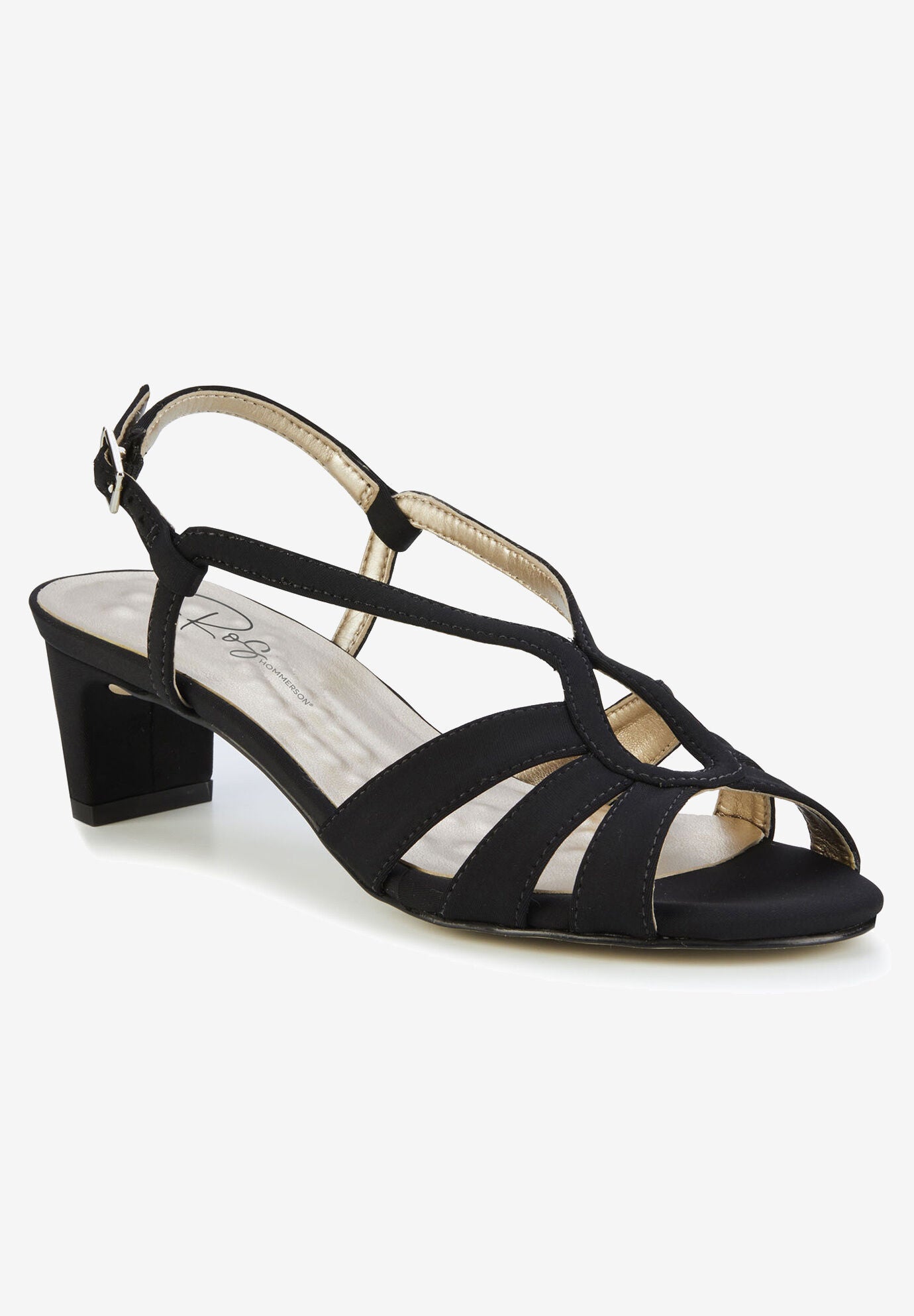 Leandra Heeled Sandal, BLACK MICRO, hi-res image number 0