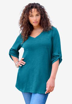 Boyfriend Textured Tunic