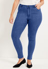 Curvie Fit Skinny Jeans, MEDIUM BLUE, hi-res image number null