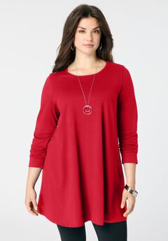 Ultimate Long Sleeve Crewneck Swing Tunic