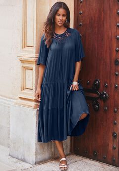 Crochet Neck Dress