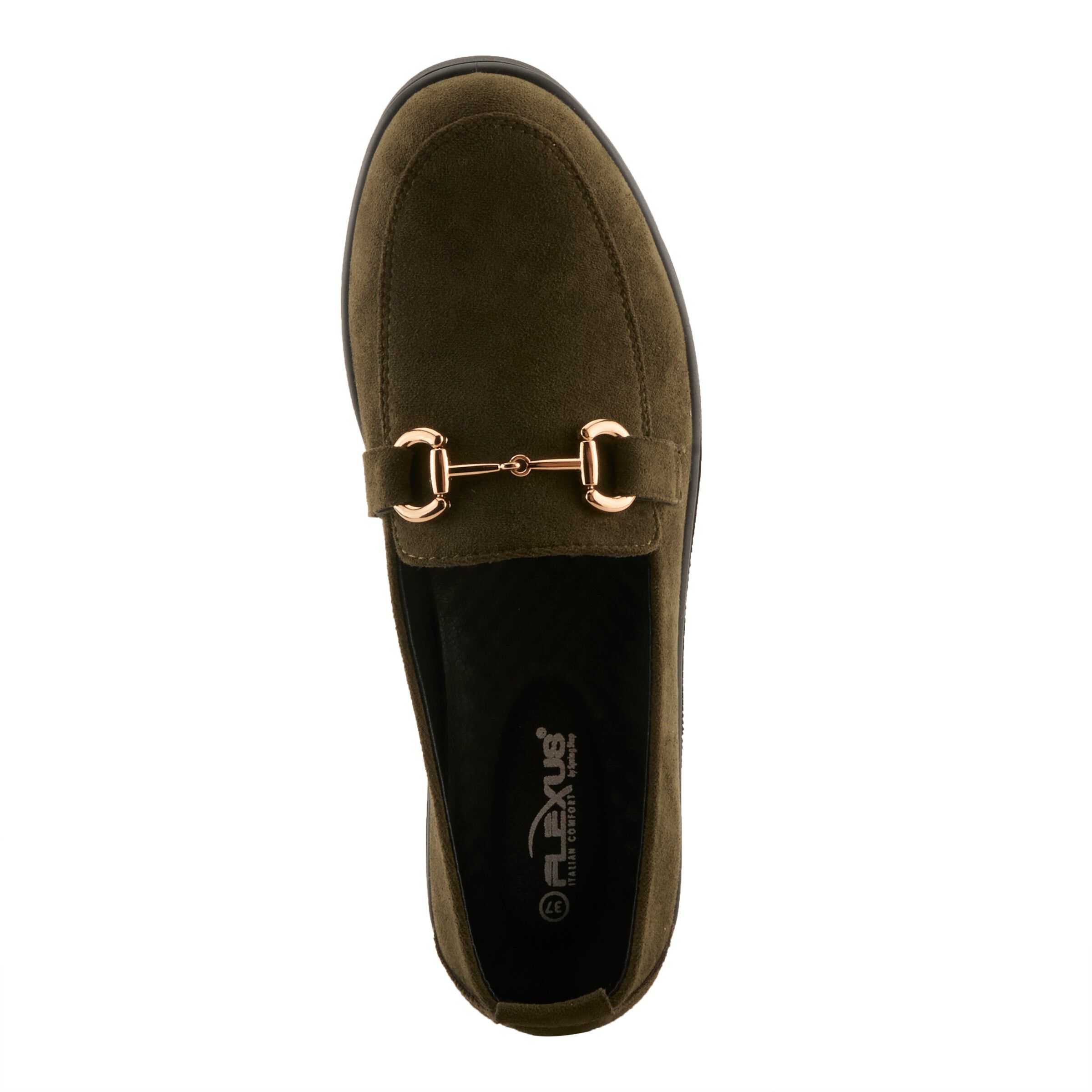 Cashmeran Flat Shoes, OLIVE, alternate image number 3