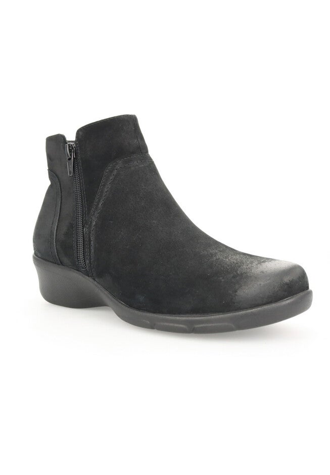 Propet Waverly Suede Ankle Bootie, BLACK SUEDE, hi-res image number 0
