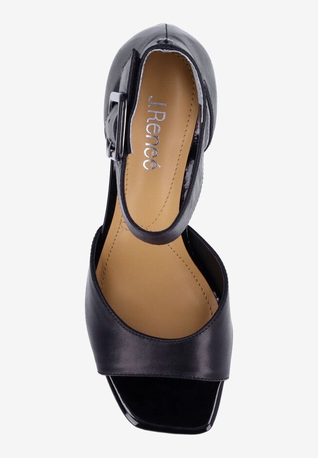Genevra Ankle Strap Sandal, BLACK, alternate image number 2